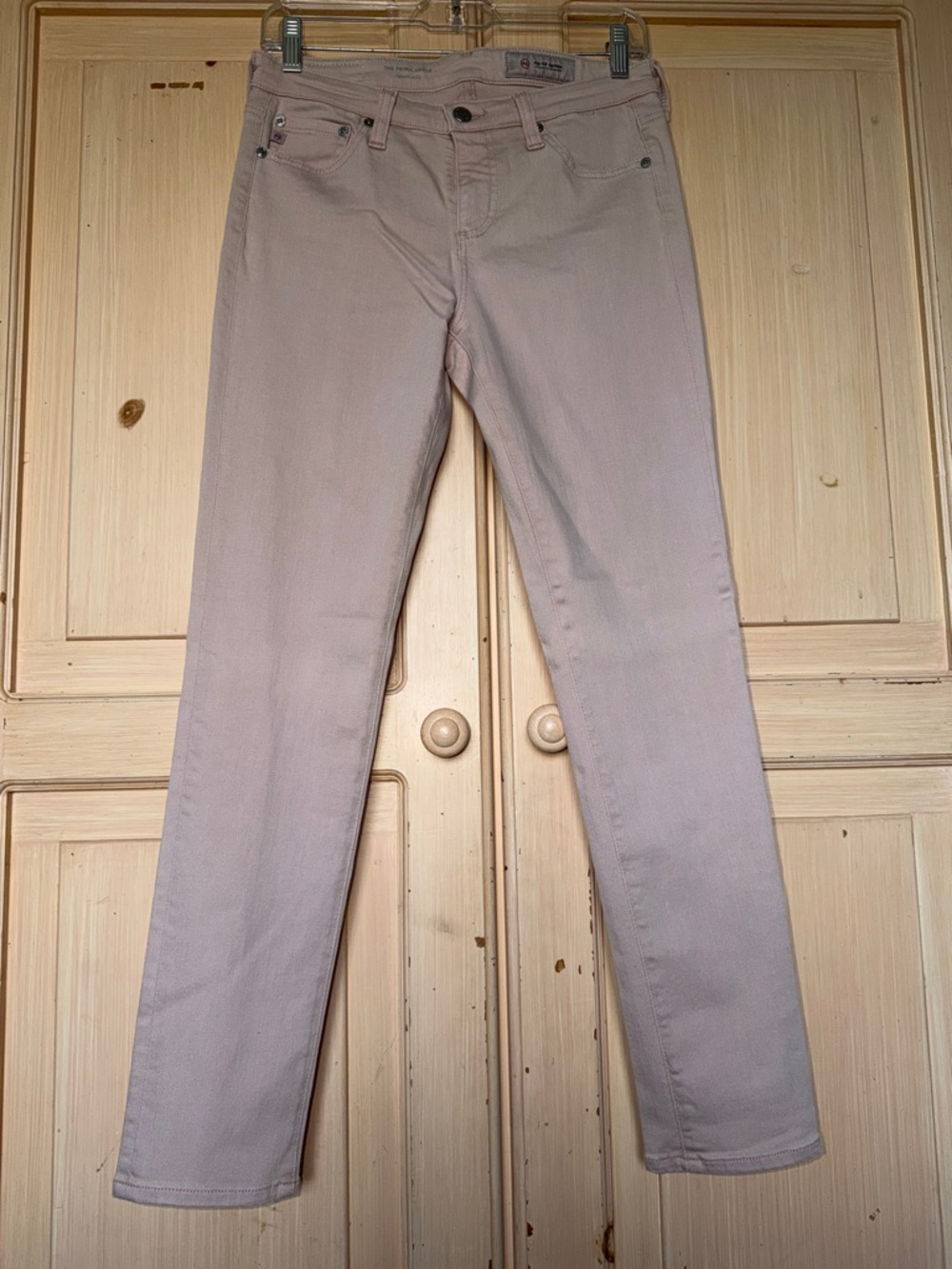 AG Adriano Goldschmied Pale Pink Skinny Jeans